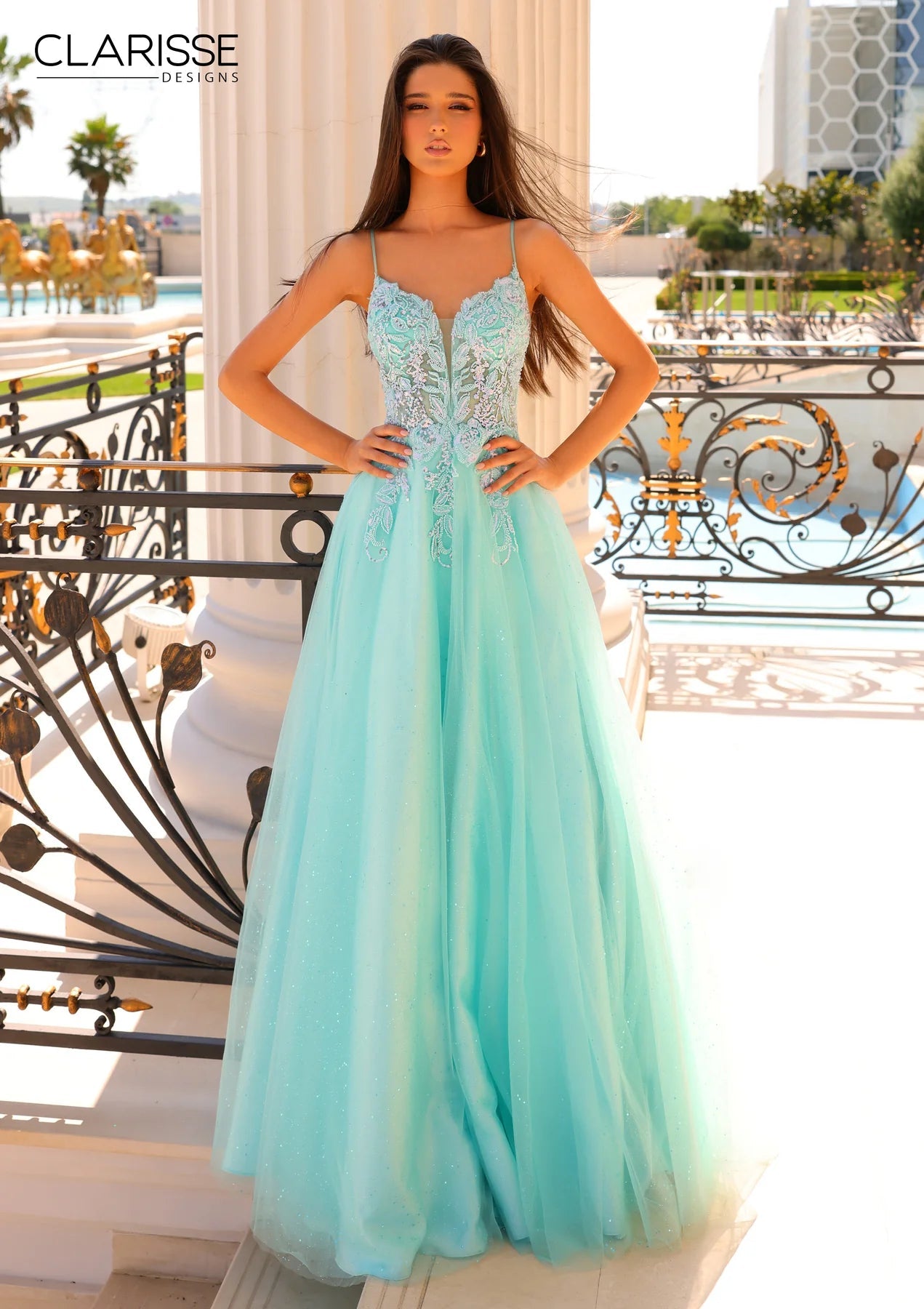 Clarisse 810969 Prom Dress - Seafoam | NewYorkDress Clarisse 810969 Prom Dress - Seafoam | NewYorkDress