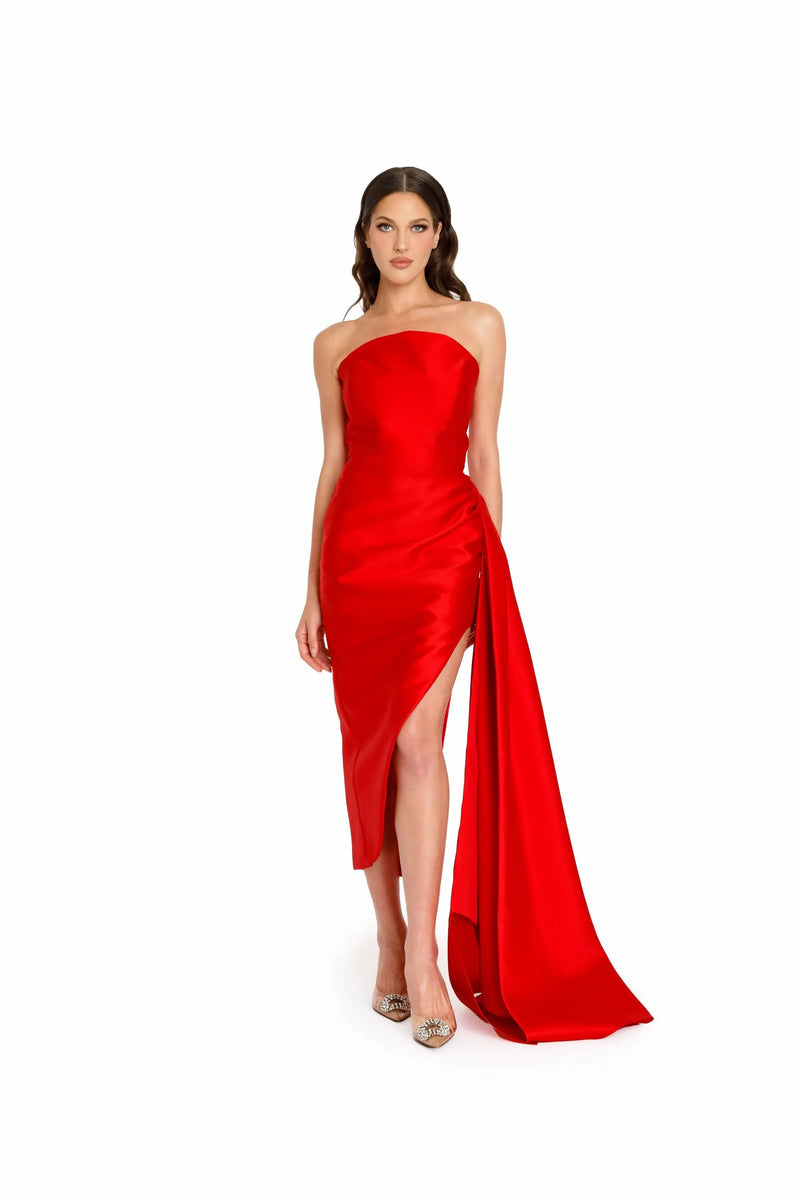 nicole bakti red dress Nicole Bakti Evening