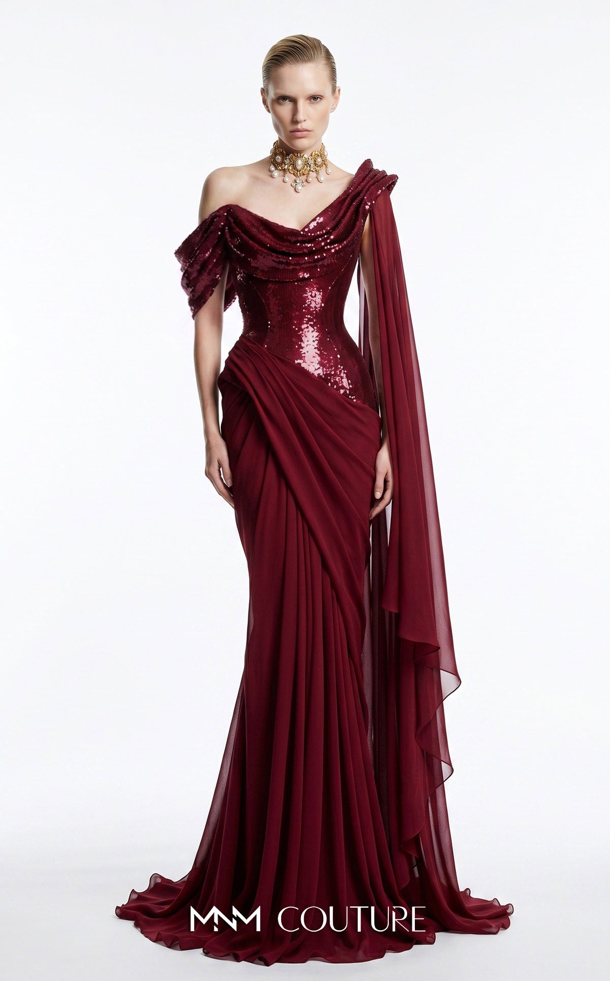 Fouad Sarkis F03048 Dress Red / 4