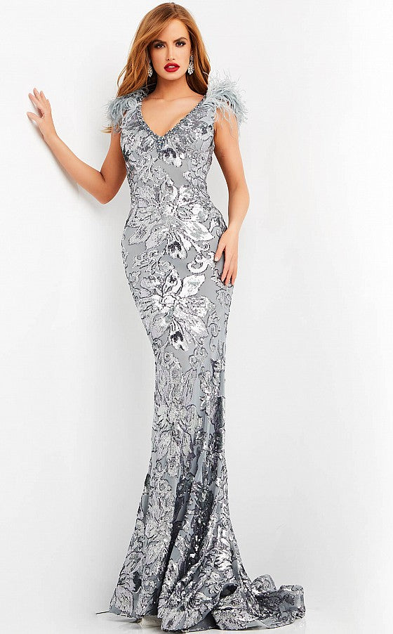 Jovani 04228 GREY / 2 Jovani 04228 GREY / 2