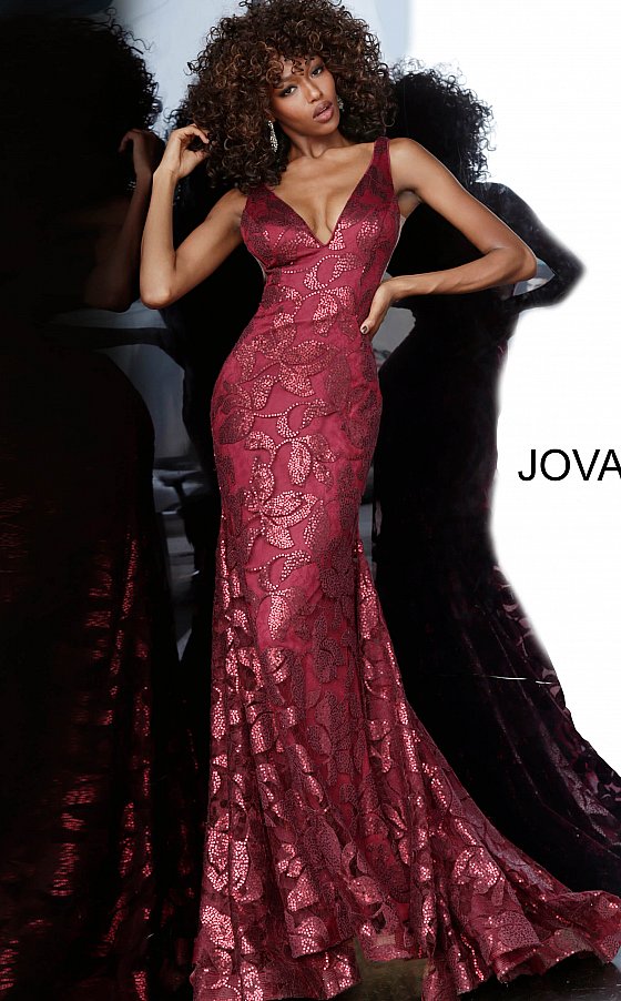 Jovani 1237 6 / BURGUNDY Jovani 1237 6 / BURGUNDY