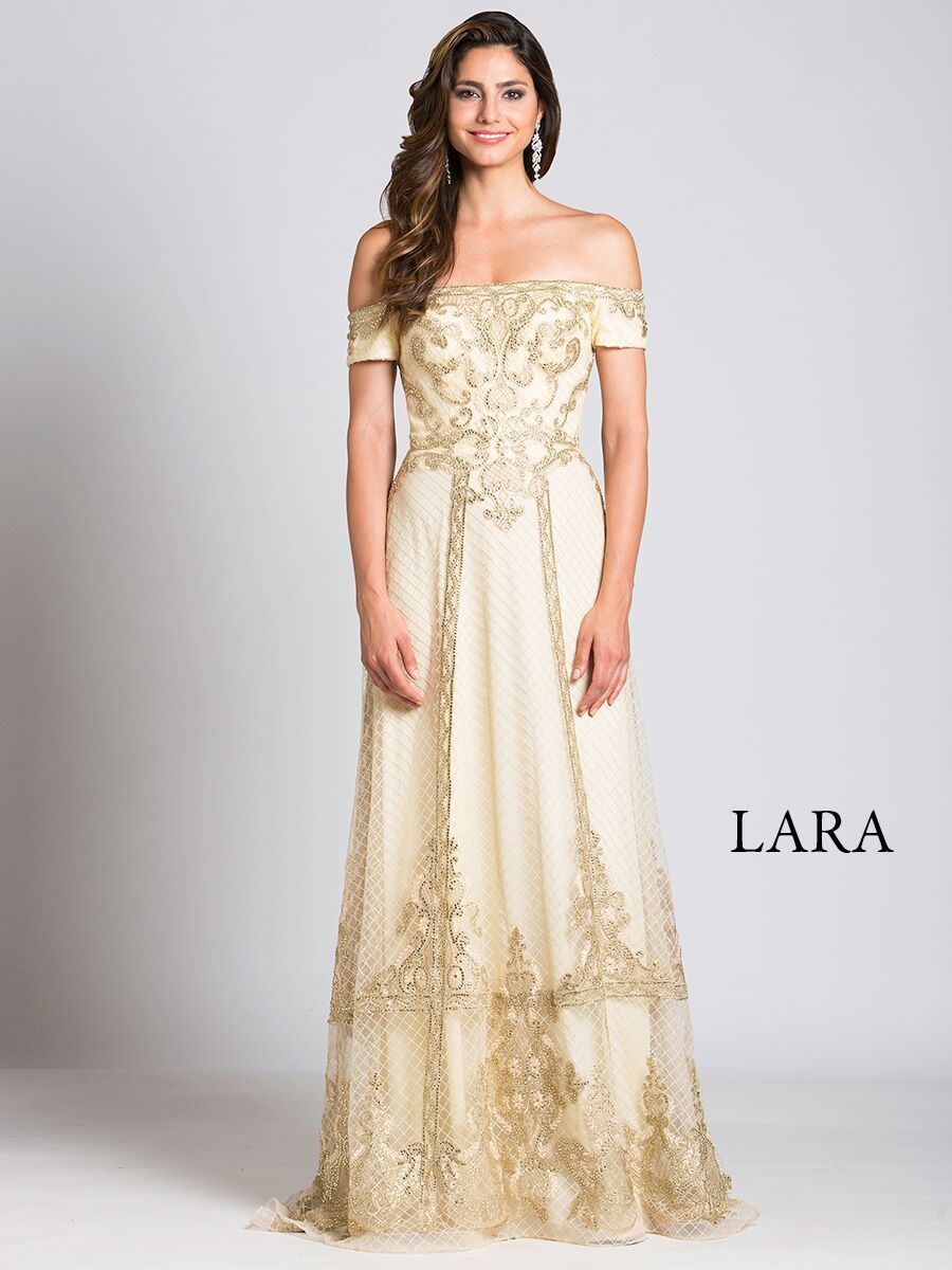off the shoulder nude dress Lara 33520 Size:8.5 Slim Short Launchdate:2025-11-13 Make your statement in Elegant One-Shoulder Maxi Dress