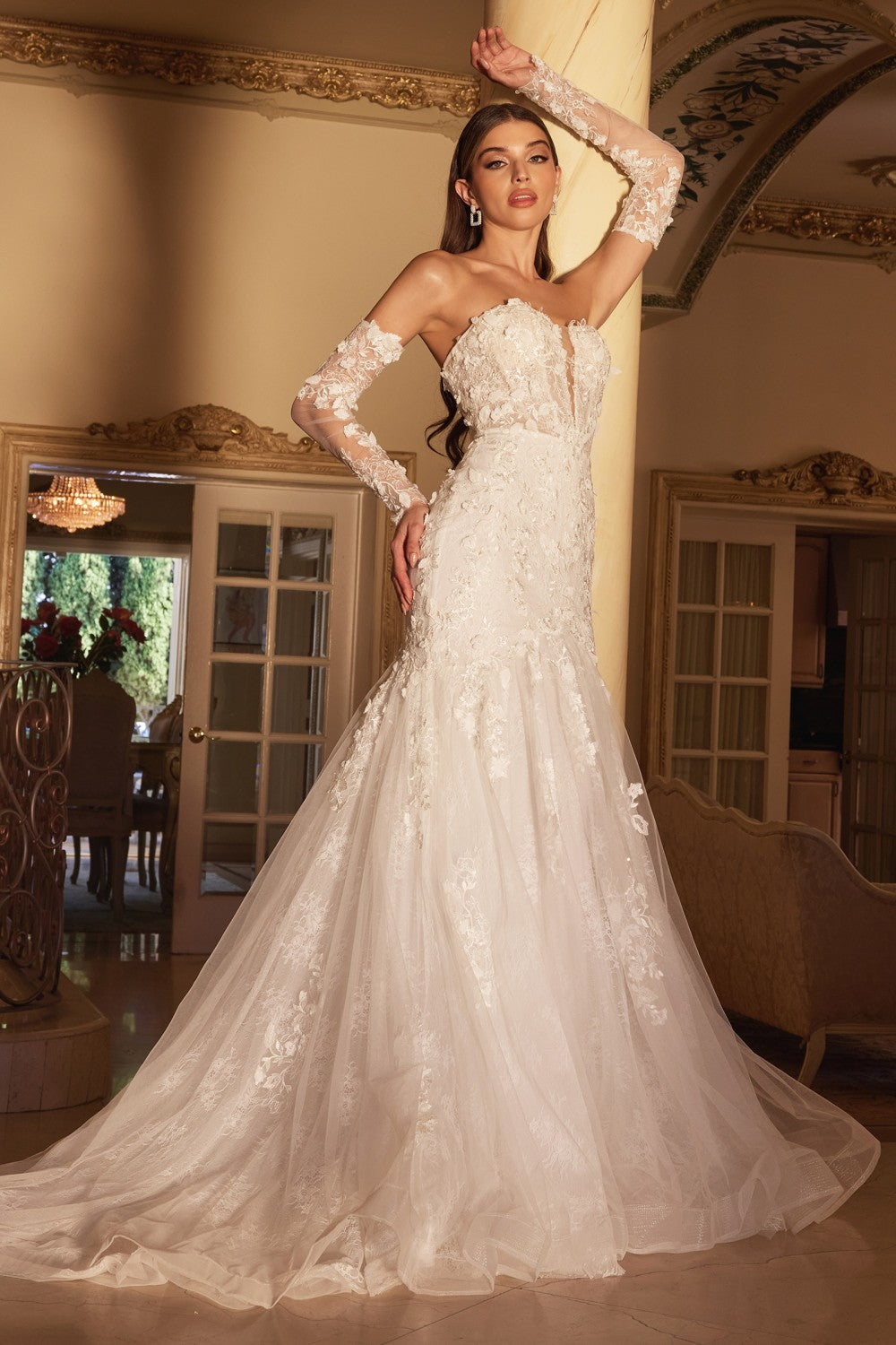 cinderella mermaid wedding dress D473 - Cinderella