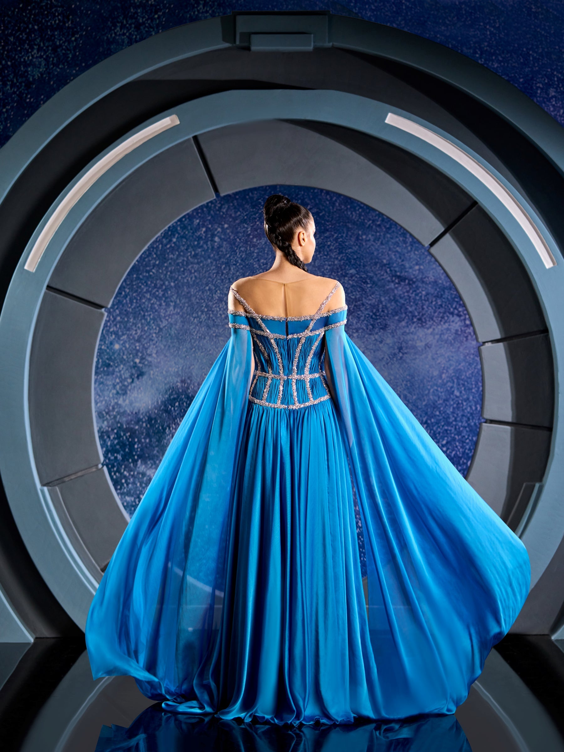 REVERIE COUTURE FW140 DRESS Blue / 20 REVERIE COUTURE FW140 DRESS Blue / 20