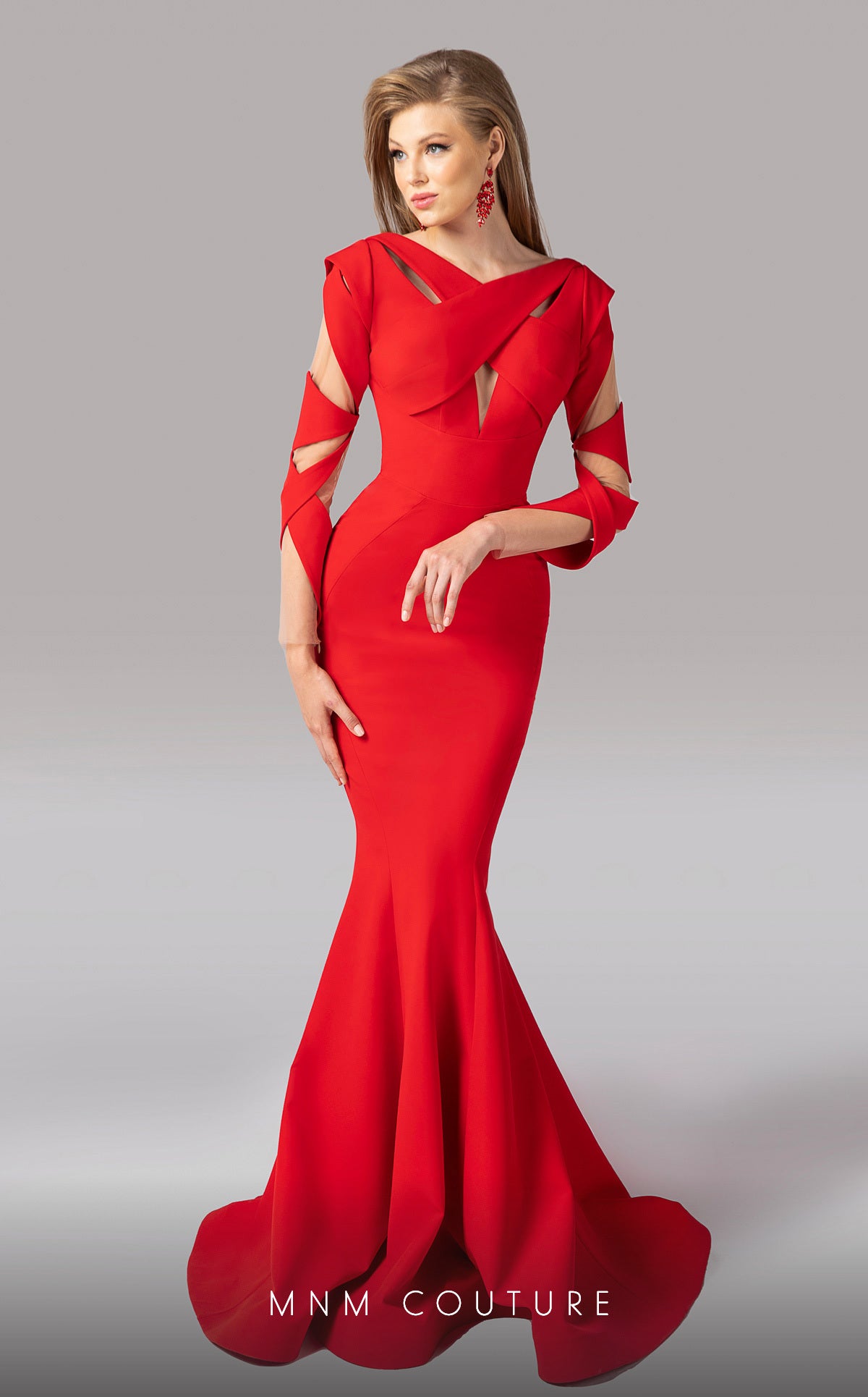 fouad sarkis red dress Off-The-Shoulder Satin Mermaid Royal Blue / FR 38 Architectural ruffles with a flattering peplum detail that cascades from the waist Length Fouad Sarkis 2747A Elegant Couture