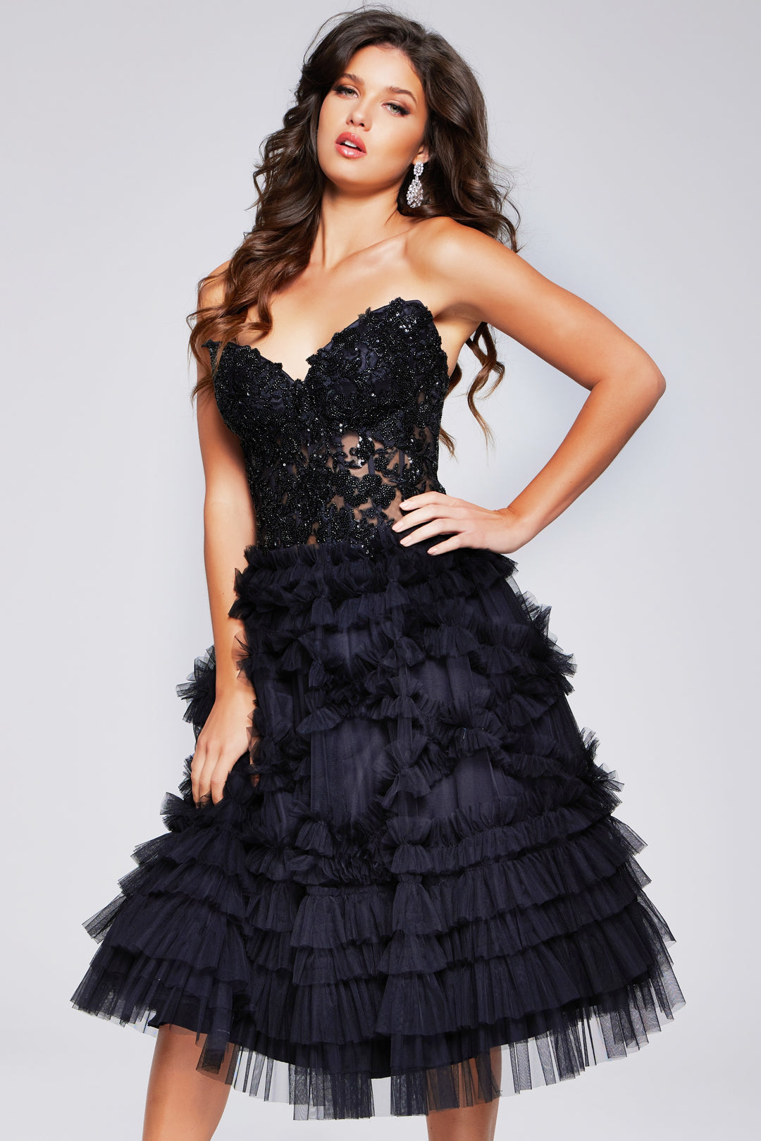 JOVANI ブラックビーズ 刺繍ドレス インポートドレス Jovani - Women's Designer Evening Gowns at Best Prices | Elbisny