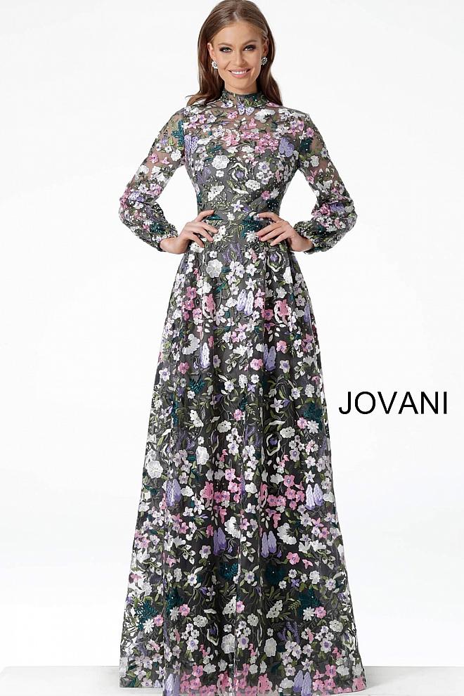 jovani long sleeve formal dresses