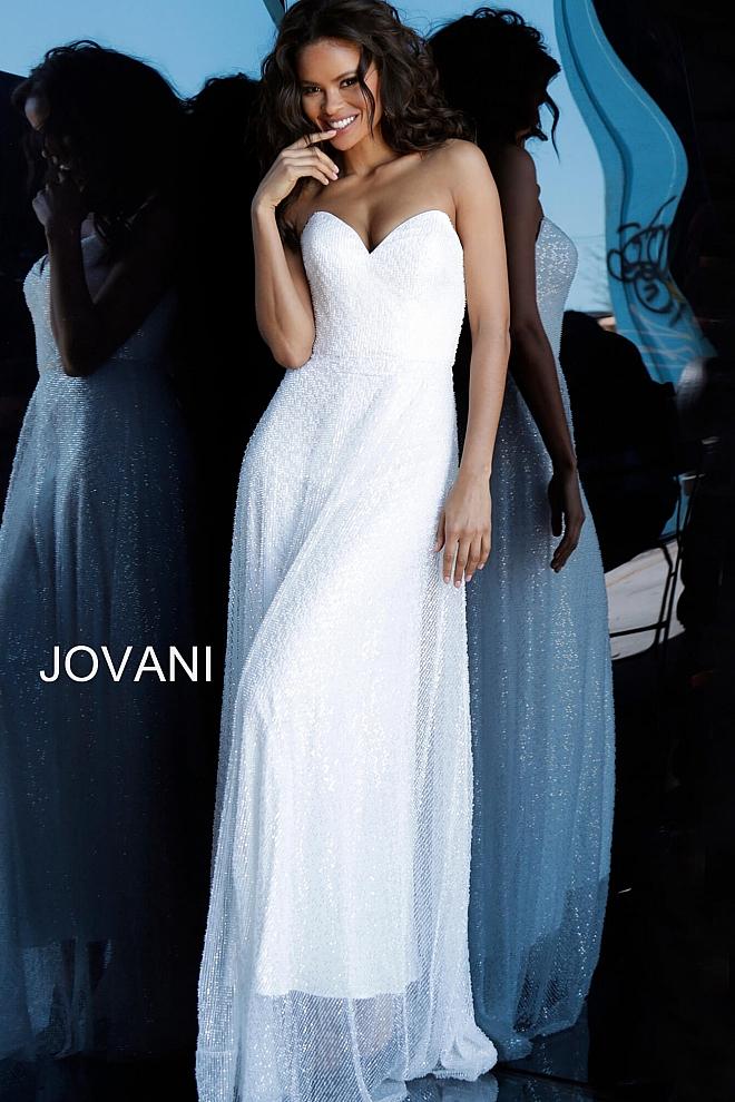 Jovani strapless outlet dress