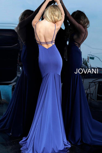 Royal Backless V Neck Prom Jovani Dress 67449 - Elbisny