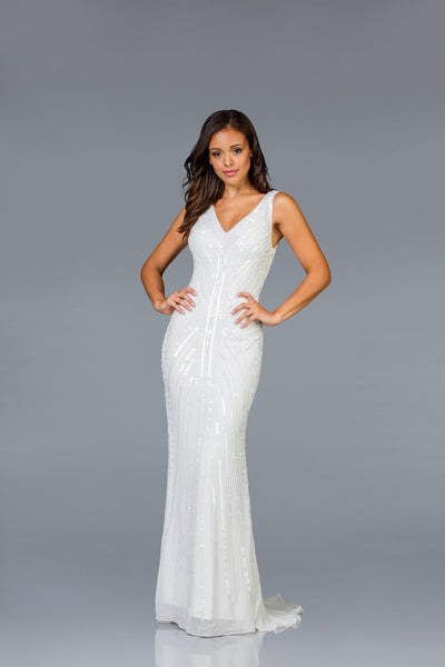 Scala Long Fitted Dress 48937 - Elbisny