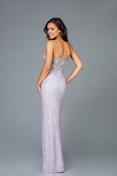 Scala Long Sequins Dress 48940 - Elbisny