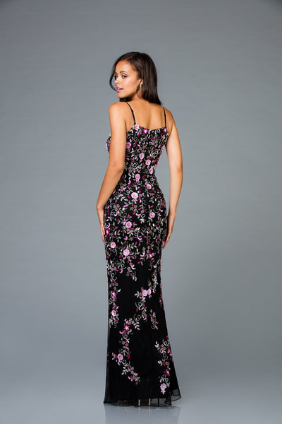 Scala Long Sequins Dress 48964 - Elbisny