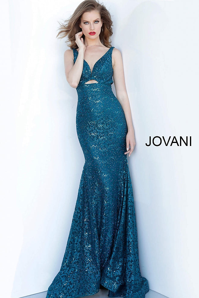 Jovani peacock cheap dress