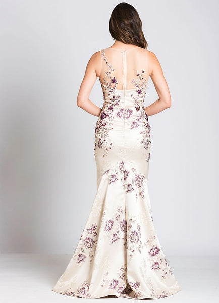 Lara 33522 - Embroidered Mermaid Dress - Elbisny