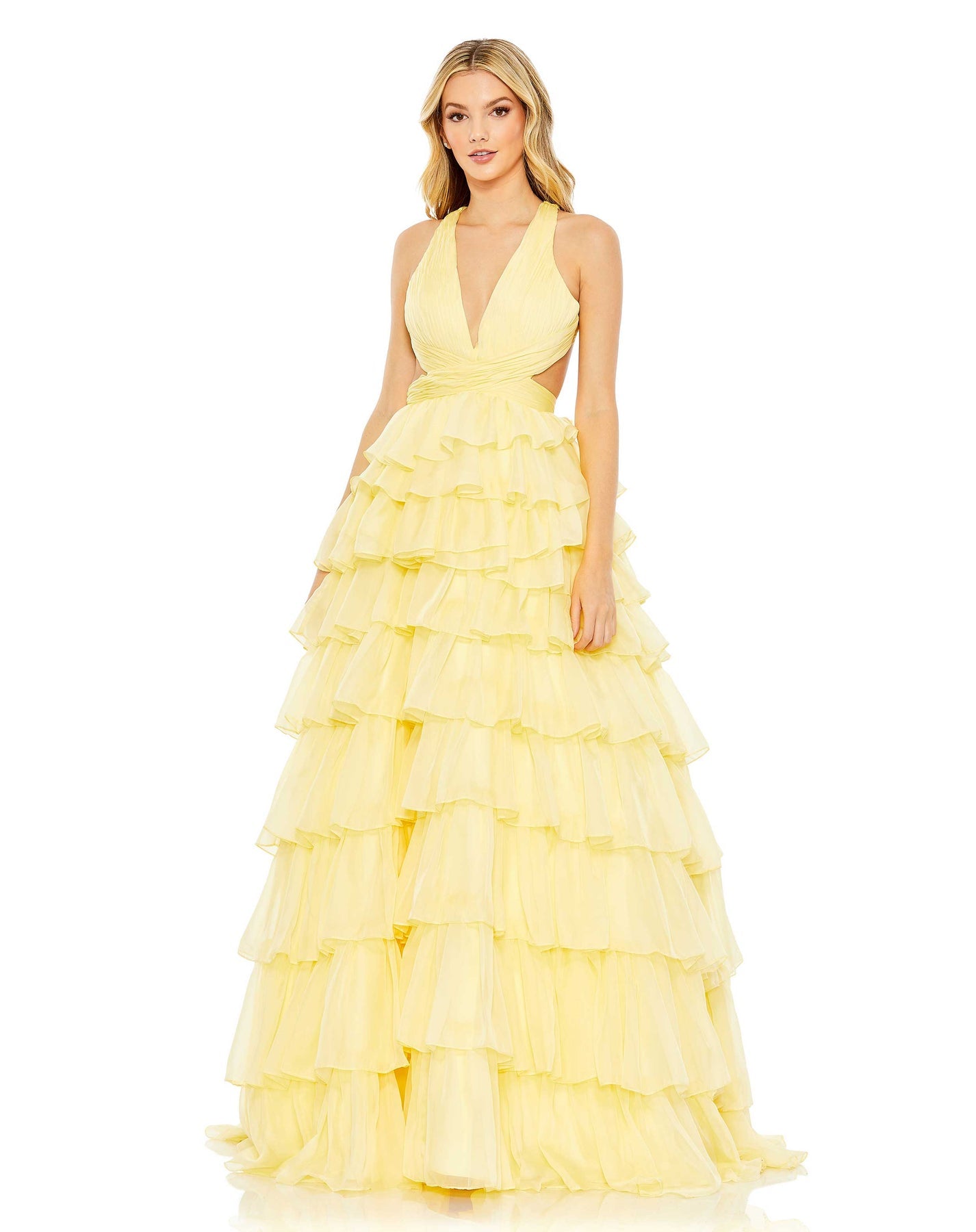 mac duggal yellow dress Mac Duggal 67988 Lemon / 10