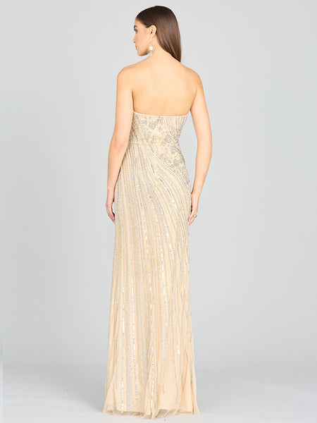 FREDDY STRAPLESS BEADED GOWN