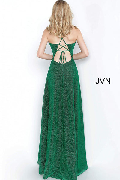 Emerald Jewel Neckline Sleeveless Prom Dress JVN2310 - Elbisny