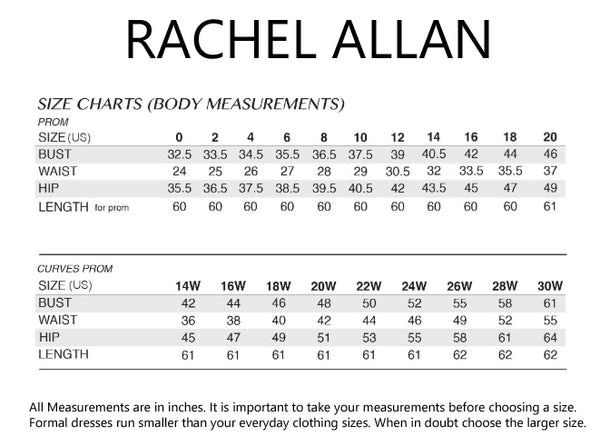 RACHEL ALLAN 70315 DRESS
