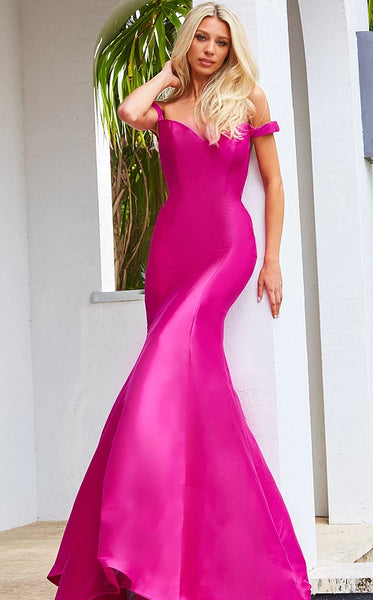 Black Off the Shoulder Mermaid Prom Dress JVN3245 - ElbisNY